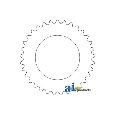 A & I Products Plate, Steel PTO Disc 6" x6" x1" A-1870860M1